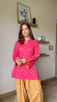 Basanti Farshi Salwar Set – Cotton Camisole Kurta